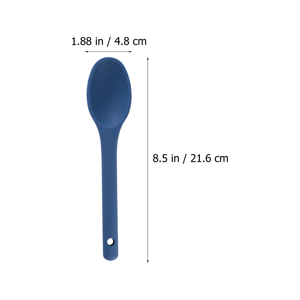 

2pcs Silicone Ladle Premium Soup Spoon Lightweight Cooking Supplies Kitchen Picnic Salad Stirring Porridge Ladle