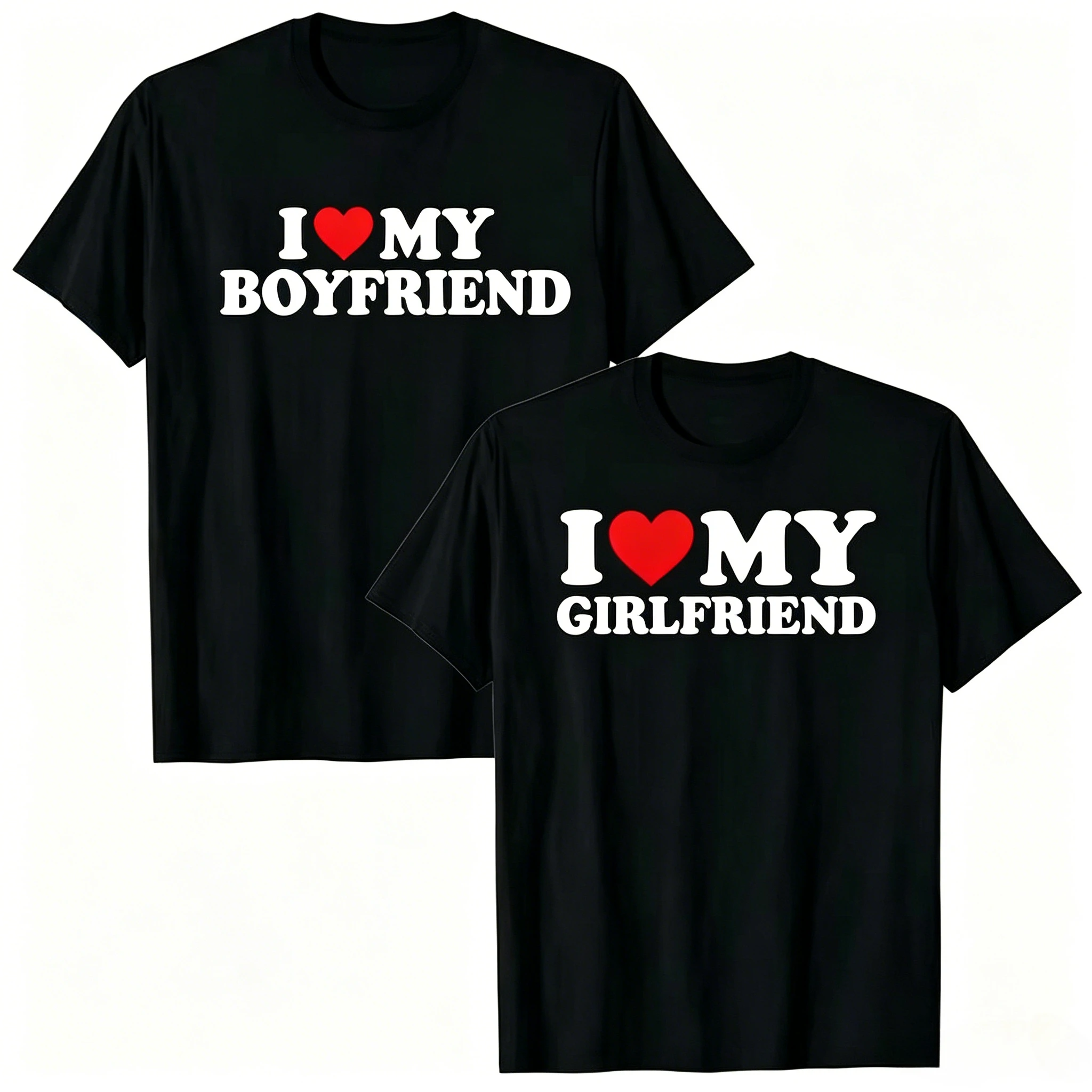 I Love My Girlfriend T Shirt I Heart My-Girlfriend TShirt GF T-Shirt Boyfriends Gifts Valentine's Day Costume Graphic Tee Tops