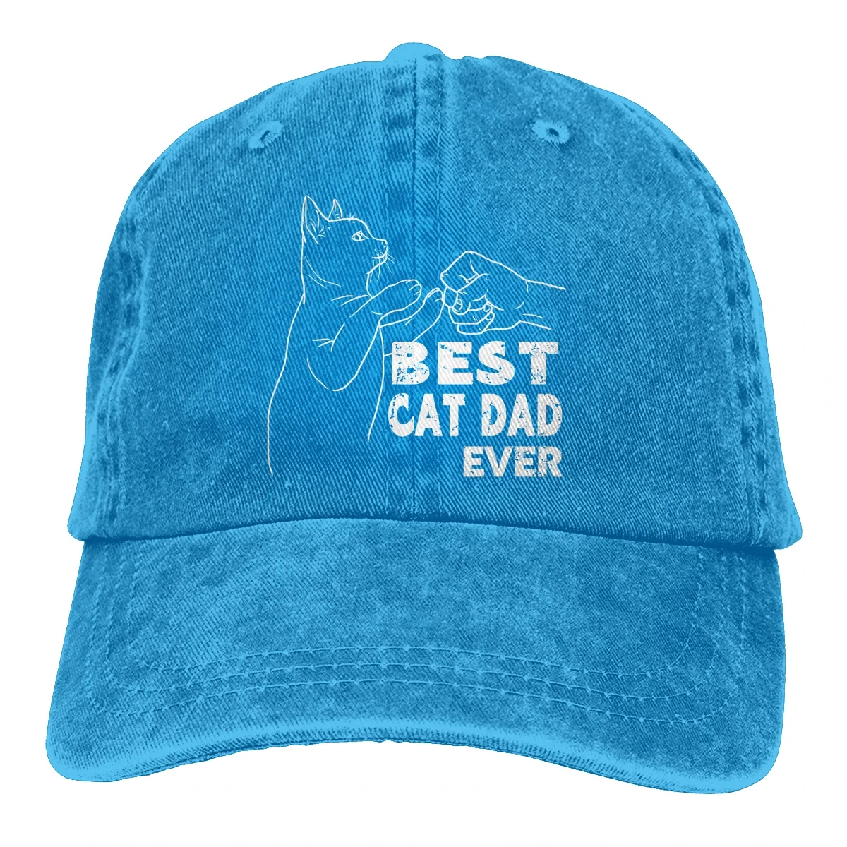 Kity Meme Baseballpet Mannen Hoeden Vrouwen Vizier Bescherming Snapback Beste Kat Vader Ooit Caps