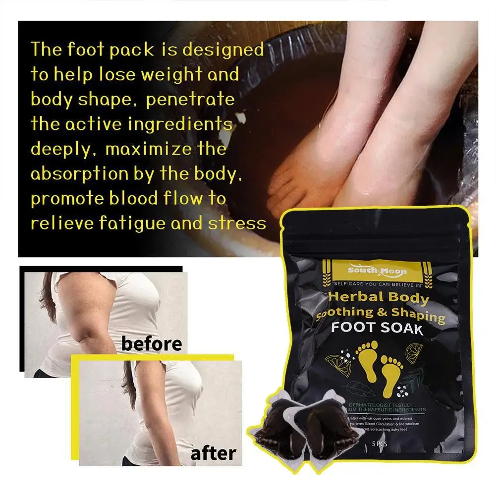 5/10pcs Foot Cleaning Soak Natural Herbal Body Soothing Shaping Slimming Foot Bath Detox Relieve Fatigue Swelling Care