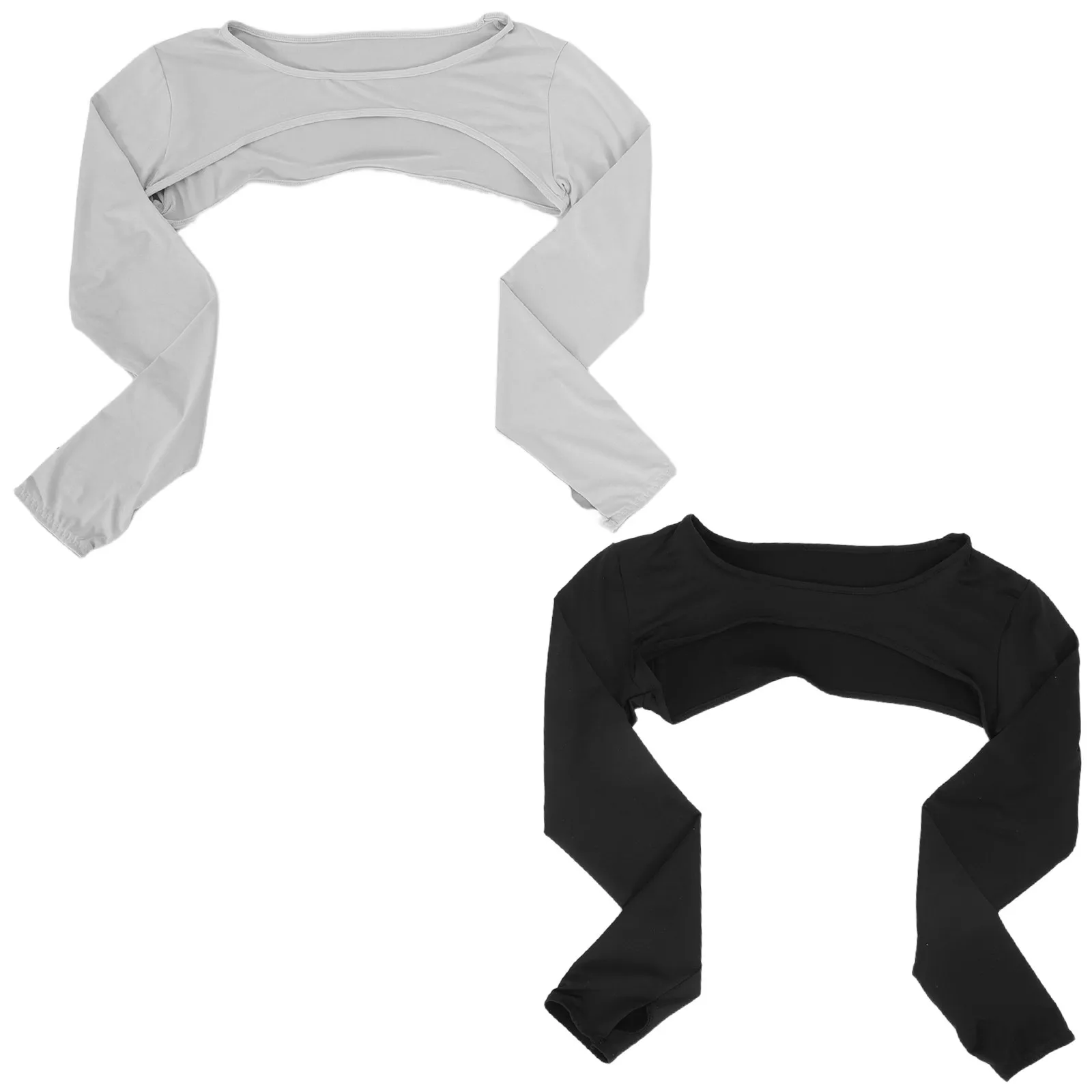 

2Pcs Sun Sleeves Cooling Shawl Arm Covers Finger Hole High Elasticity Protective Sleeves for Women Golf Riding Driving Outdoor