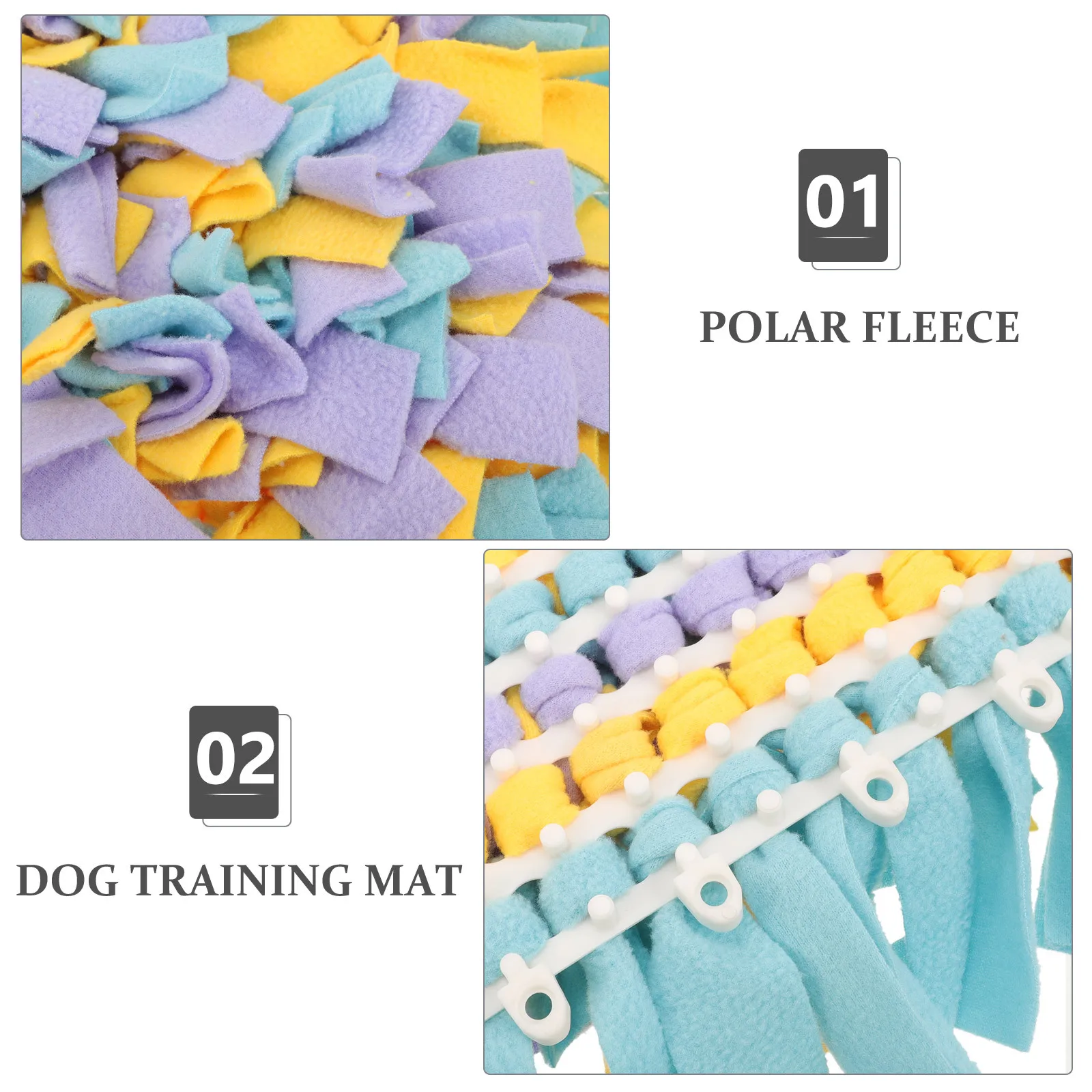 

Durable Polar Fleece Dog Snuffle Mat Bite Resistant Pet Puzzle Feeding Mat Slow Feeder Pad for Training Pet Snuffle Pad