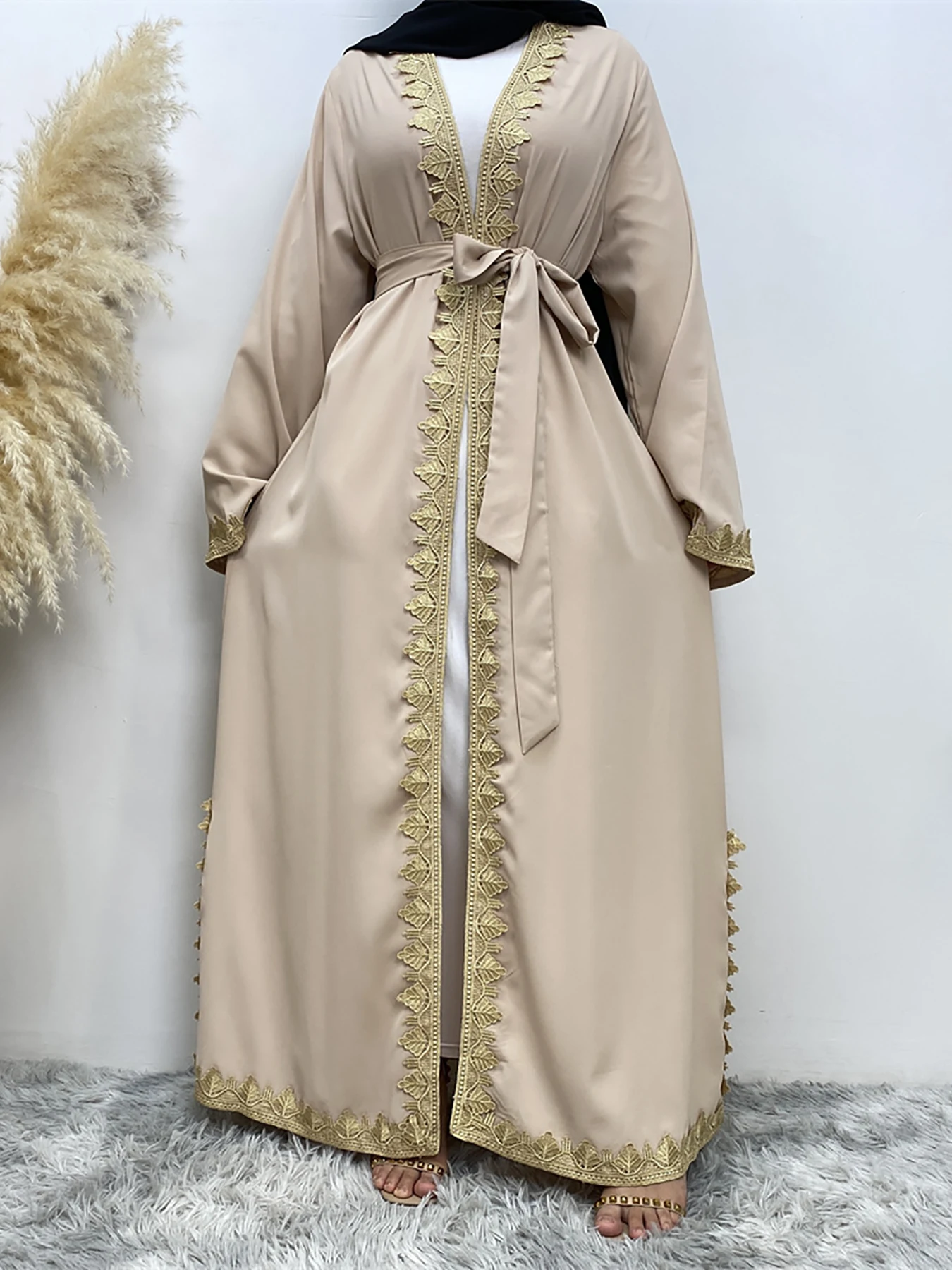 Modest Abaya Ramadan Dubai Robe Femme Musulmane Turkey Kaftan Islamic Clothing Muslim For Women Kimono Caftan Marocain Cardigan