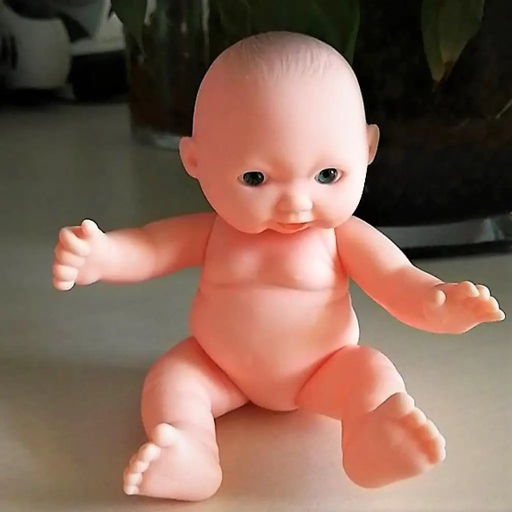 

Handmade Full Vinyl Reborn Infant Lovely Baby Girl Doll Gift Normal Skin