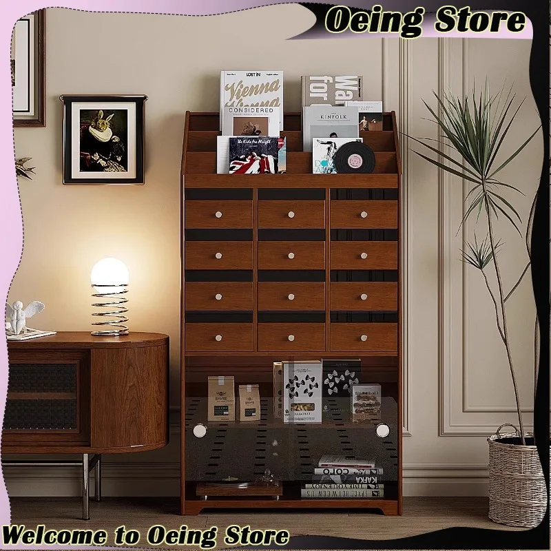 

Vintage Display Living Room Cabinets Craft Organizer Mobile House Cabinet Glass Large Floor Per La Casa Home Accessories