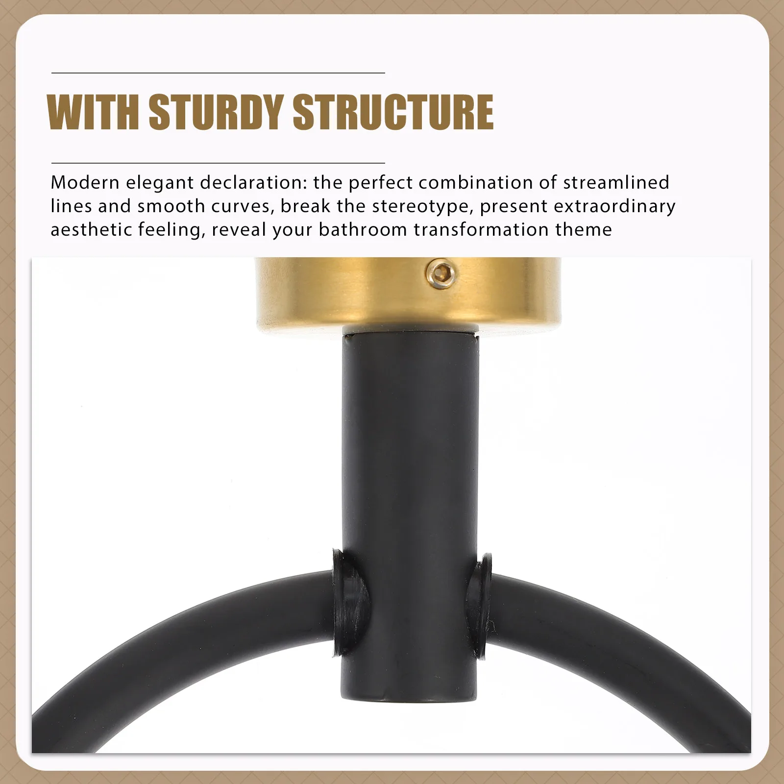 

Stainless Steel Towel Ring Wall-Mounted Practical Towel Hanger Rust Resistant Strong Structure Wall Hanger Ring