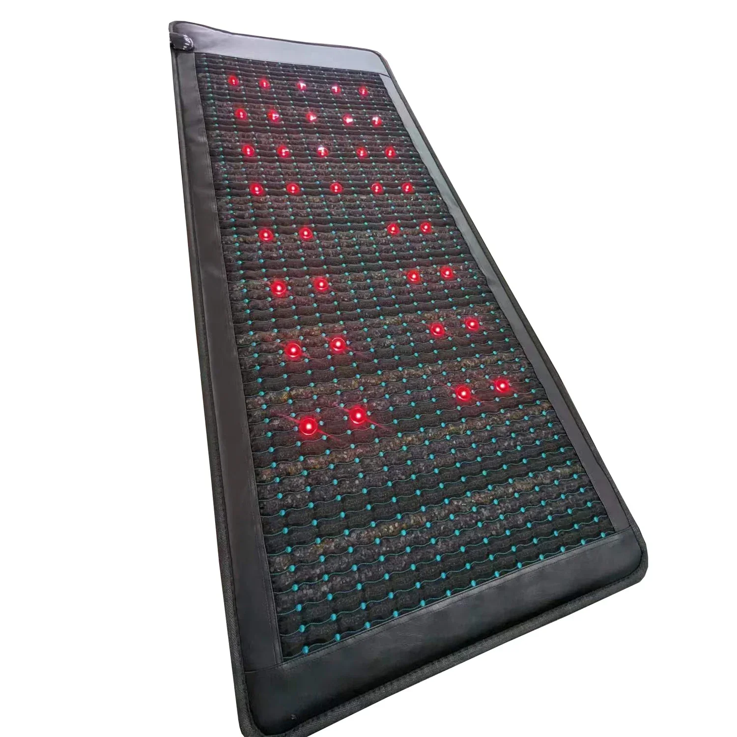 2026/8 Gemstone Bio Magnetfeld Kristallmatte Tourmaline Amethyst Frequency Mat  Heat  Magnetic Therapy Bed Mat