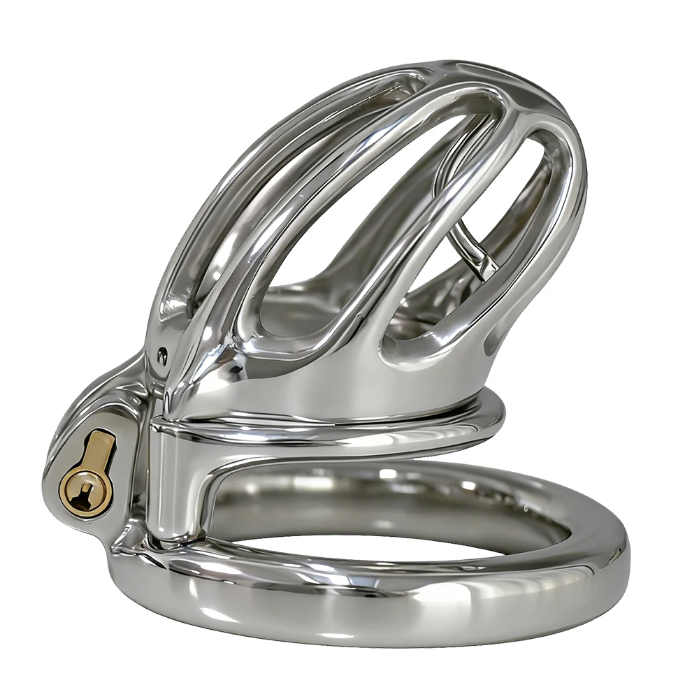 Attractive custom hollow PA metal lock chastity lock tuning birdcage CB lock long-term wear