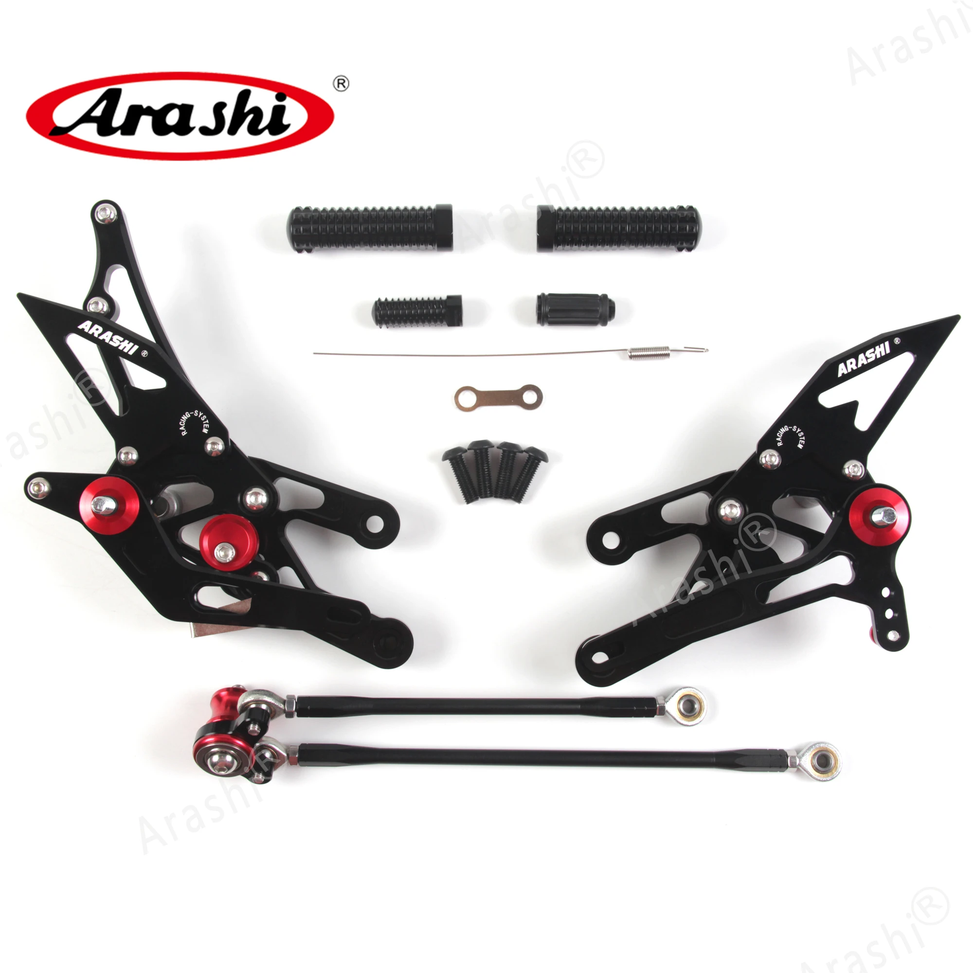 Arashi V2.0 Footrest For HONDA CBR600RR 2003 2004 2005 2006 Adjustable Rear Set CBR600 CBR 600 RR CNC Rider Foot Pegs Motor