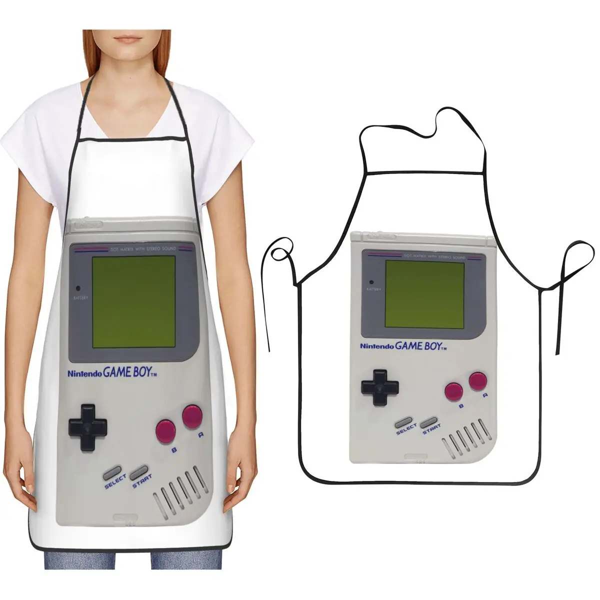 

Фартук Nintendo Game Boy для мужчин и женщин, для приготовления пищи, выпечки, уборки на кухне