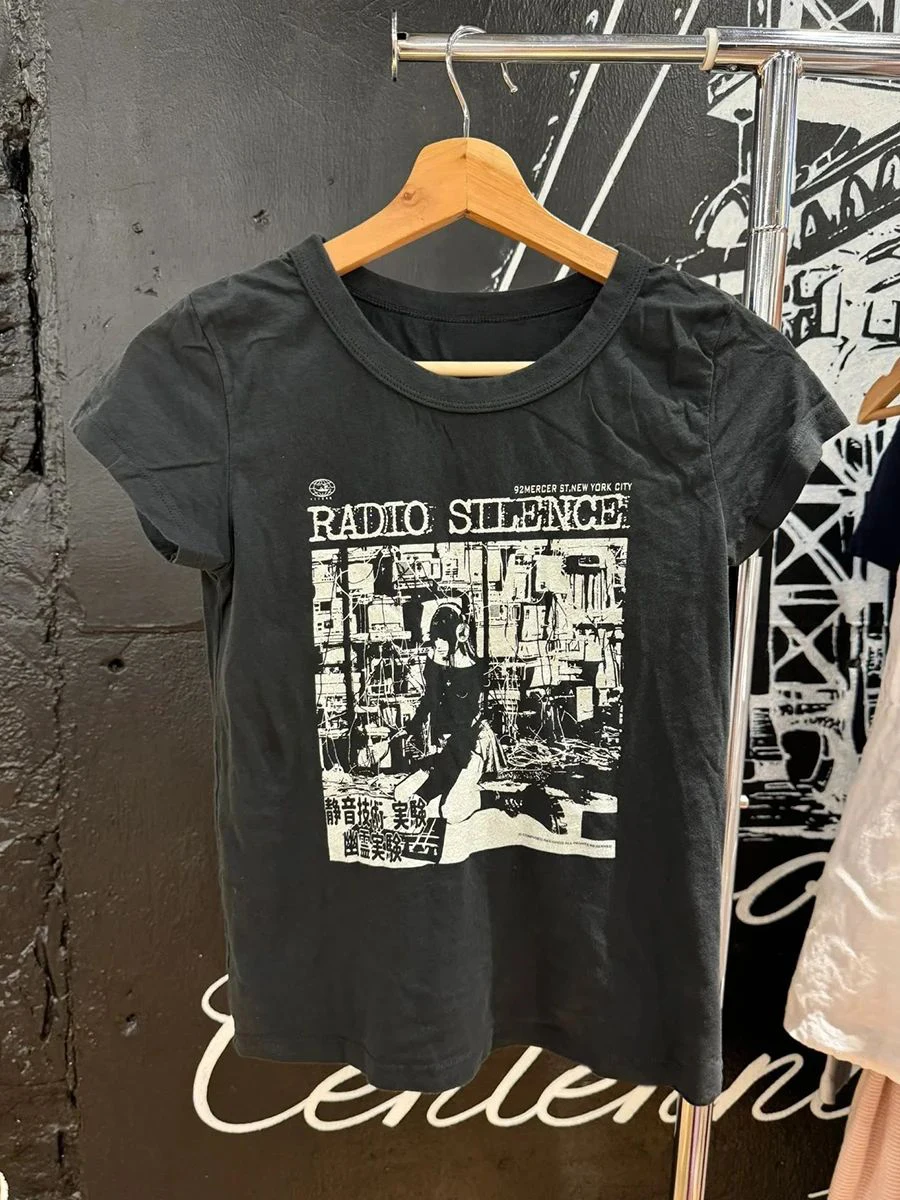 Singer Print Vintage T-shirt Woman Round Neck Short Sleeve Cotton Slim Tshirt Y2k Streetwear Tee Shirt Summer Harajuku Crop Tops