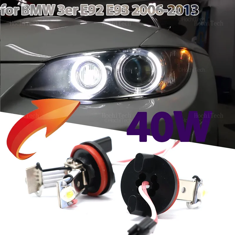 For BMW 3 Series E92 E93 M3 318i 320i 323i 328i 2006-2013 Error Free Angel Eye  Ring Marker Side Light LED Bulb Auto Lamp