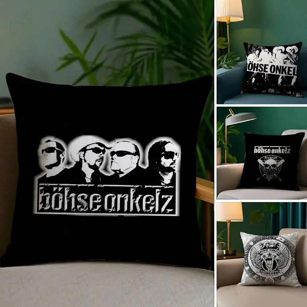 

Rock Hot B-BOhse Onkelz Pillow Case Custom Printed Brushed Fleece Pillow Baby Skin-Touch Eco-Friendly Dye-Sublimation Cushion