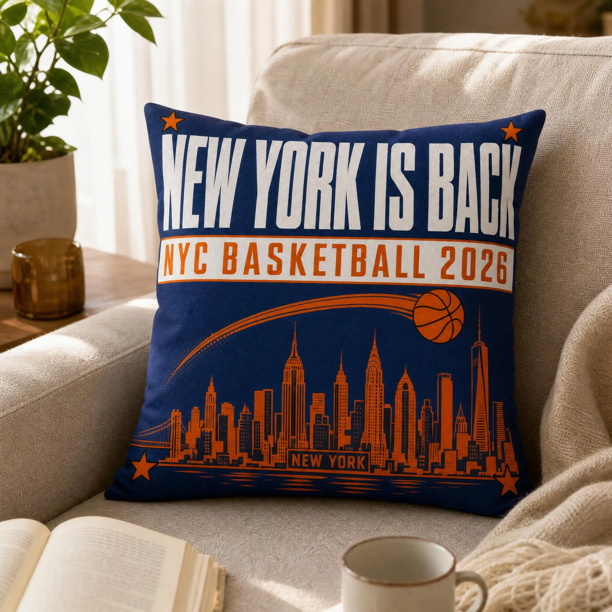 Housse de coussin de basket-ba - Home Textiles New York avis et prix