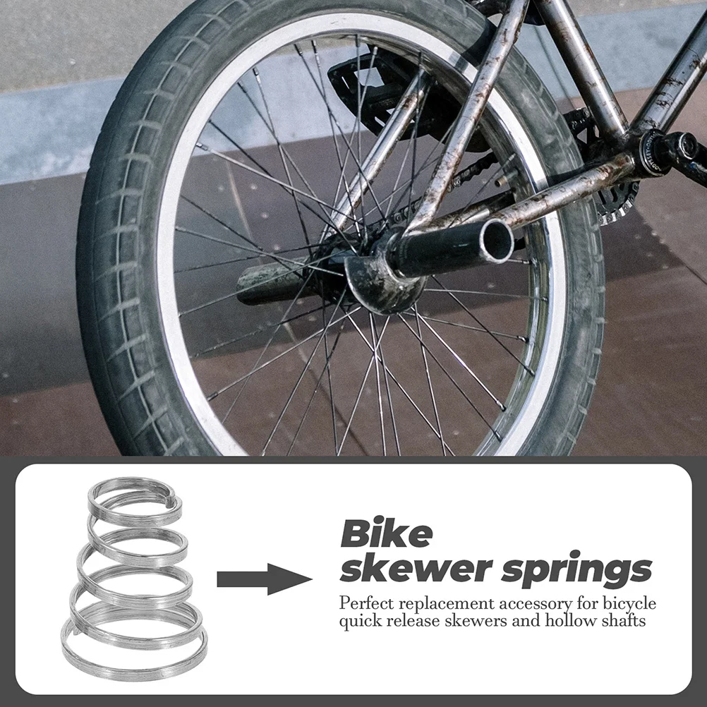 

20Pcs Bike Quick Release Skewer Springs Stainless Steel Professional Replacement Part Road Mountain Bike Wheel Skewers