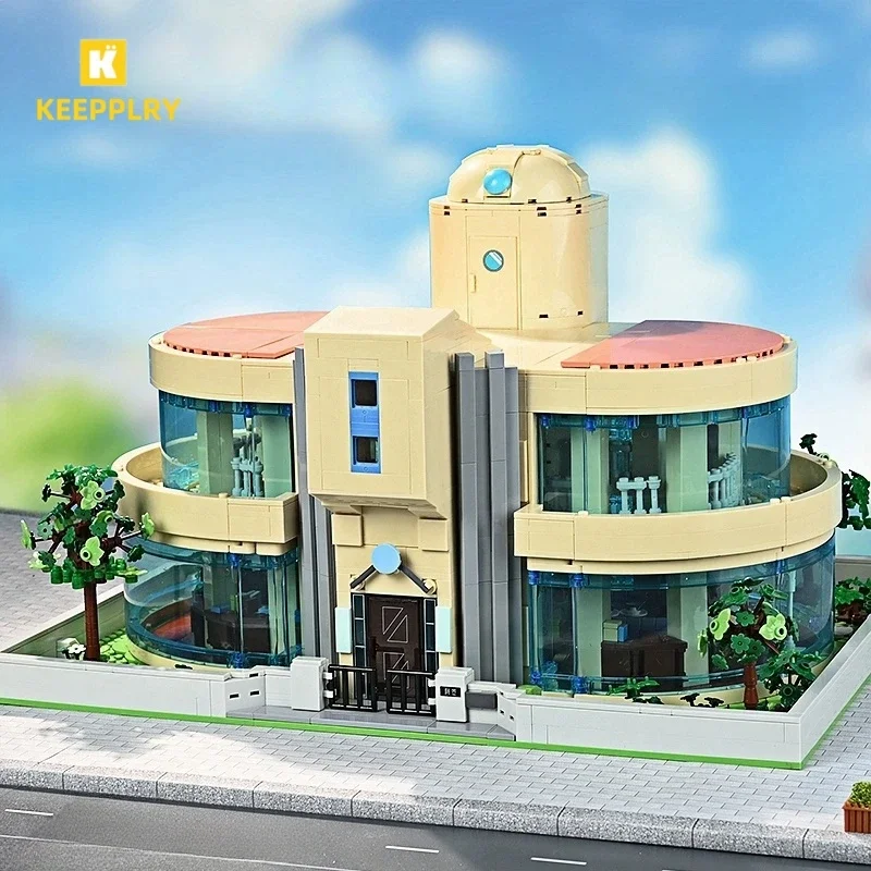 Keeppley Building Blocks Detective Conan Anime Agasa Hiroshi's Home Patchwork Model Educational Toys Ornaments Christmas Gift