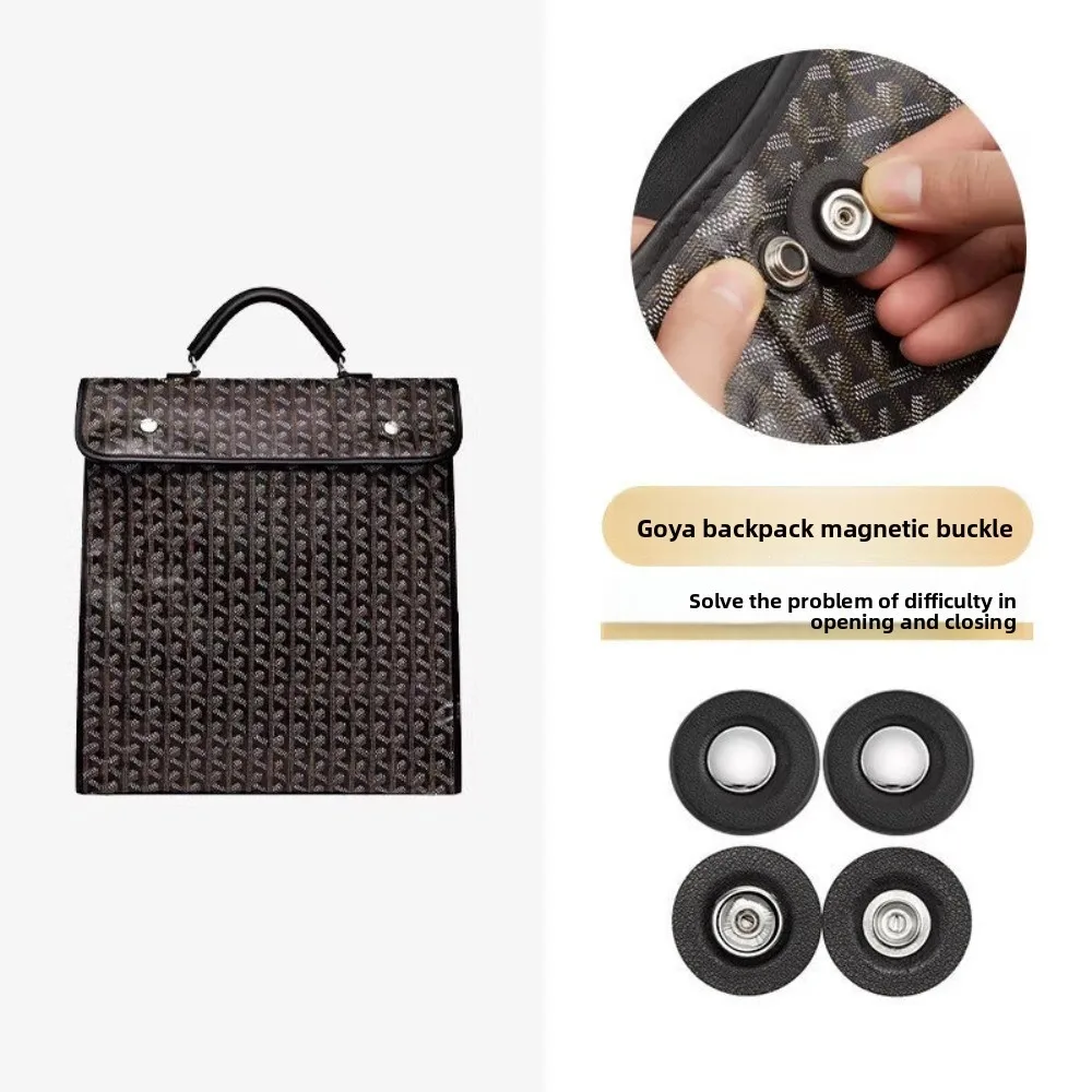 Luxury Bag Accessories Genuine Leather Strap Replacements Magnetic Snap Closure Heavy Backpack Pain Relief Commuting Upgrade Kit