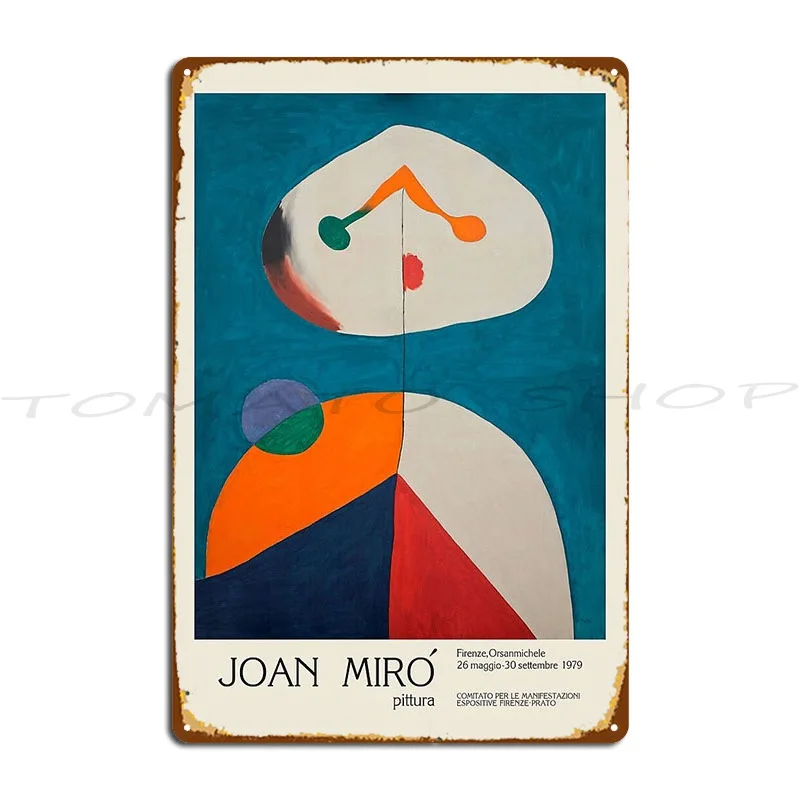 Exhibition For Orsanmichele Church In Florence 1979 Metal Plaque Mural Designing Wall Decor Cave Character Tin Sign Poster