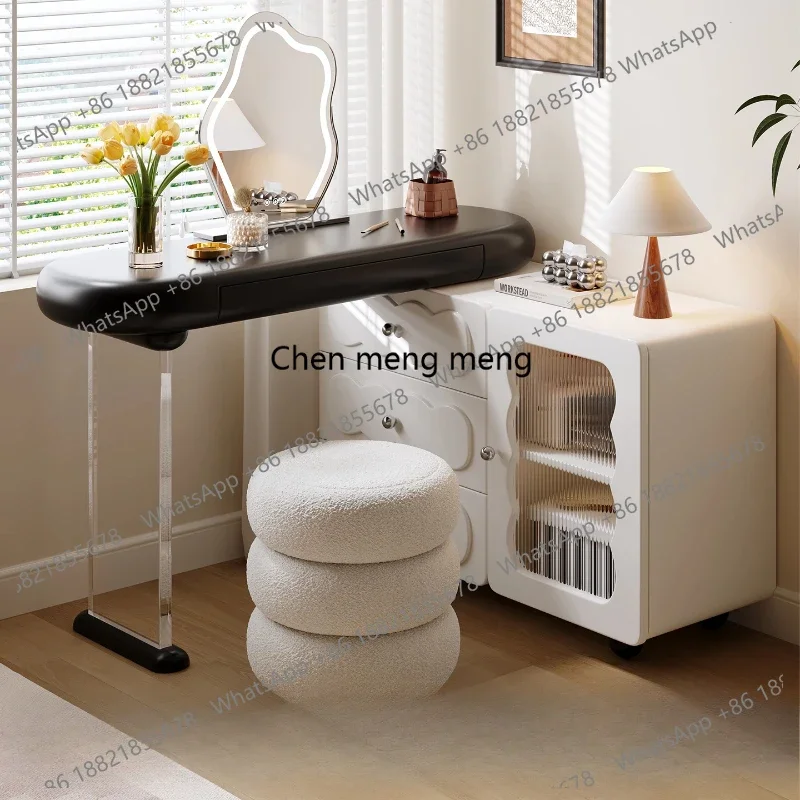 

RR Storage Minimalist Dressing Table Wood Modern Garden Comfortable Dressing Table Drawers Storage Muebles De Dormitorio Furnitu