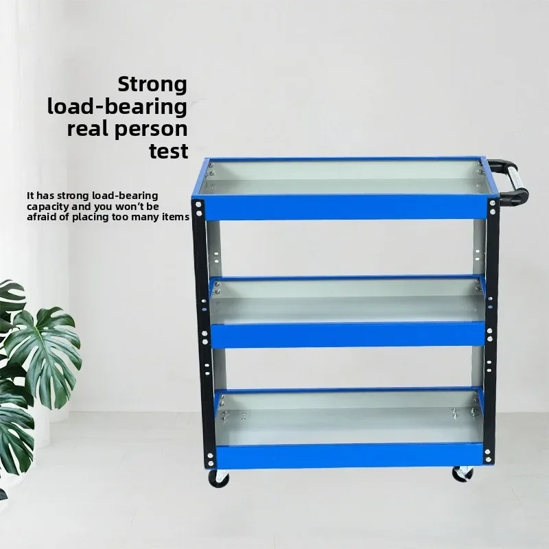 Three Layer Utility Cart Beauty Salon Rolling Trolley Portable Storage Cabinet for Tools Storage Cart Salon Furniture Tool Cart