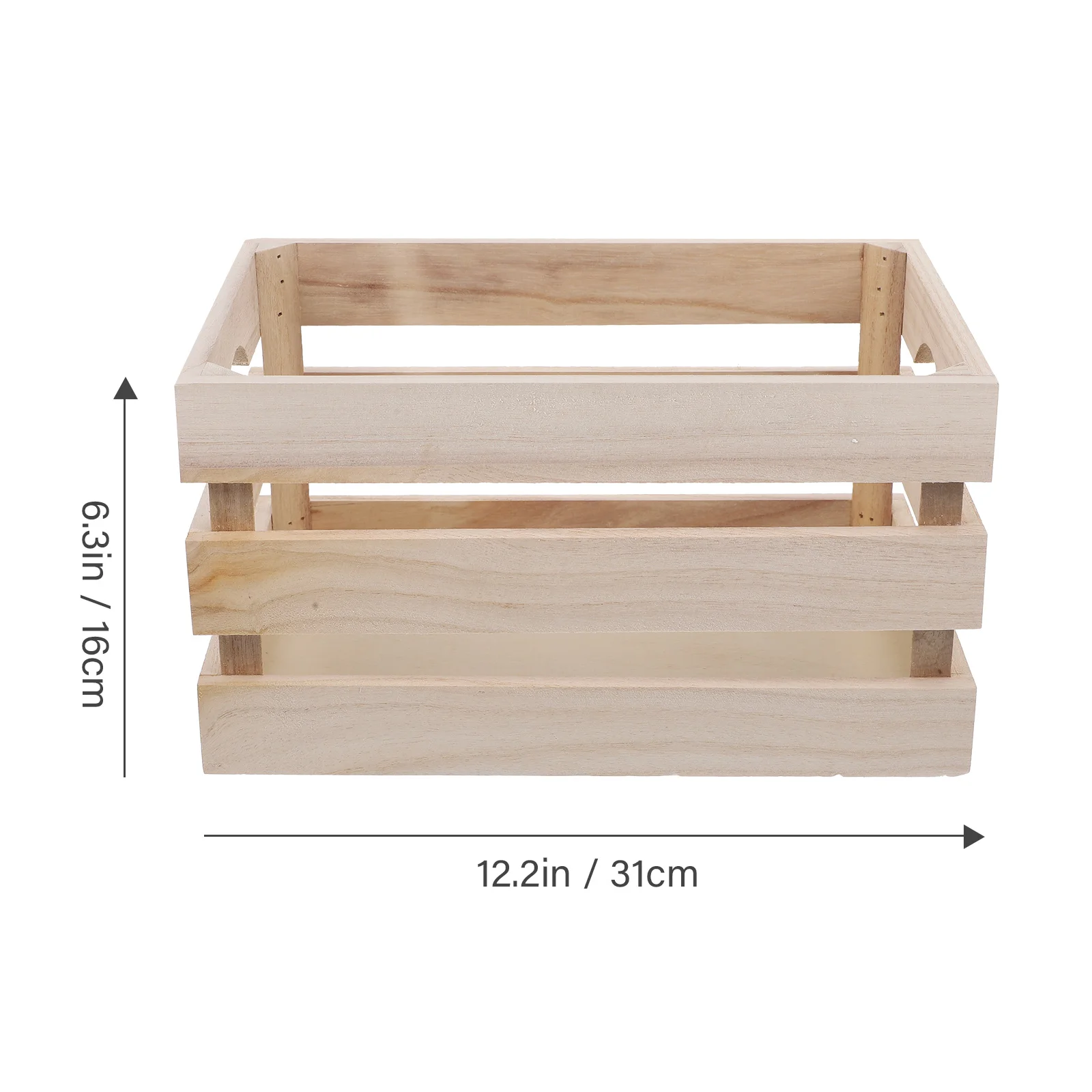 Caixa de armazenamento de mesa de madeira multifuncional janela de armazenamento cesta exibição organizador recipiente de artigos diversos para o mercado em casa cor sólida