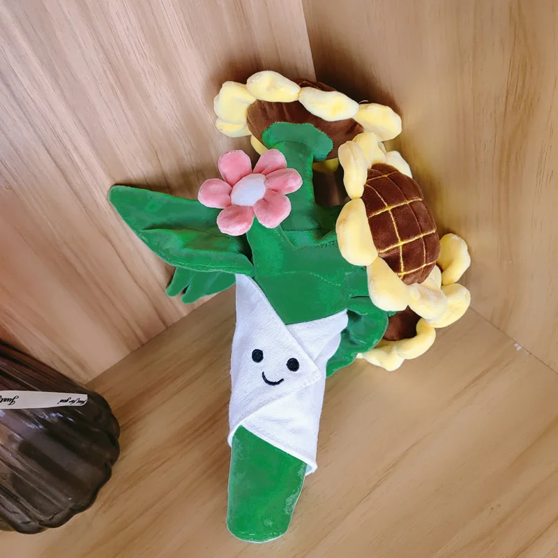 ひまわりのぬいぐるみ,バレンタインデーの花,女の子のおもちゃ,ギフト,家の装飾,手作り,装飾おもちゃ,30cm