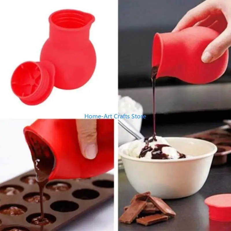 Y3NA Microwave Safe Silicone Melting Pots Butter Candy Sauce Melter Melting Chocolate
