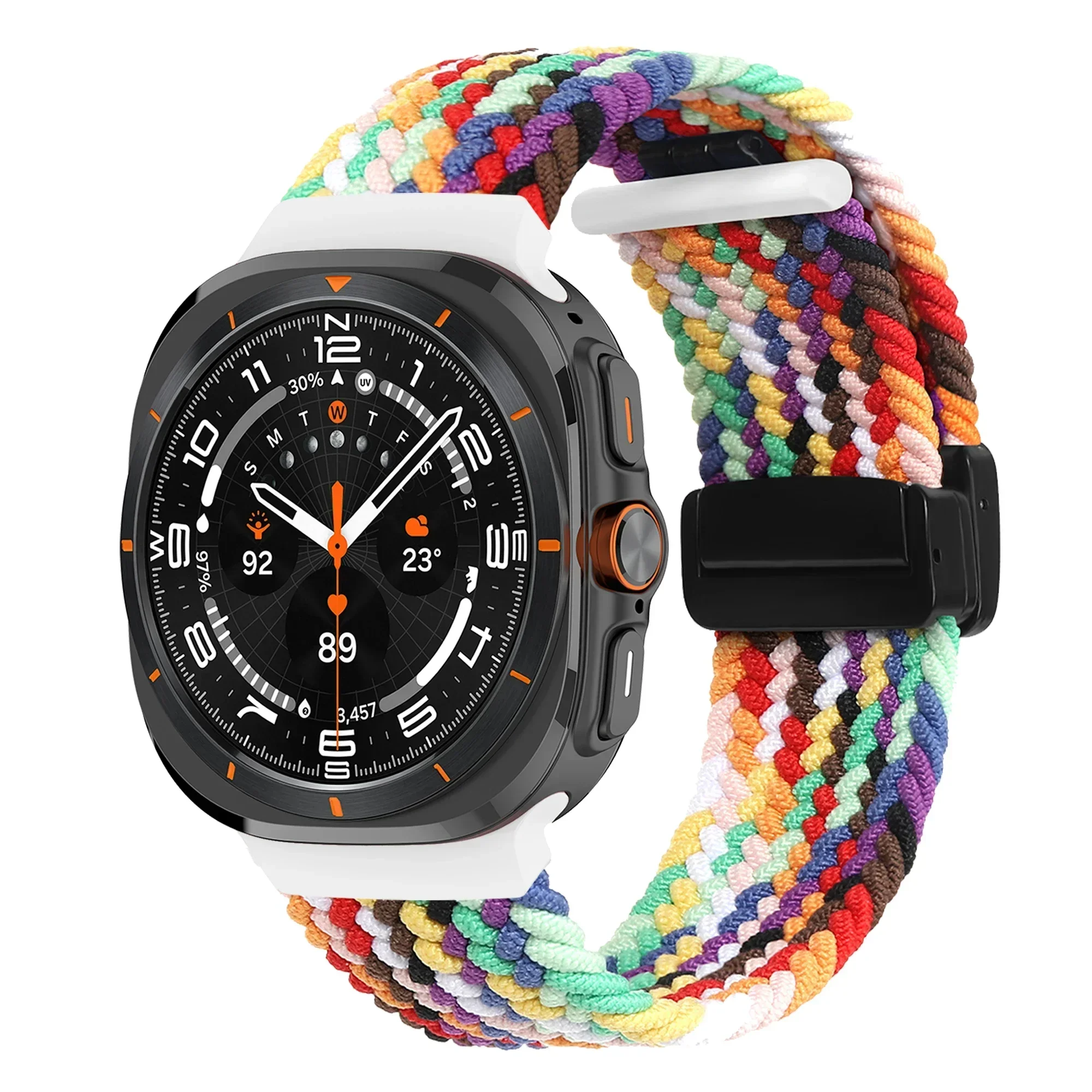 Nylon Braided Loop Strap For Samsung Galaxy Watch Ultra 47mm Magnetic Bracelet Wristband for Galaxy Watch Ultra 47mm Accessories image 4