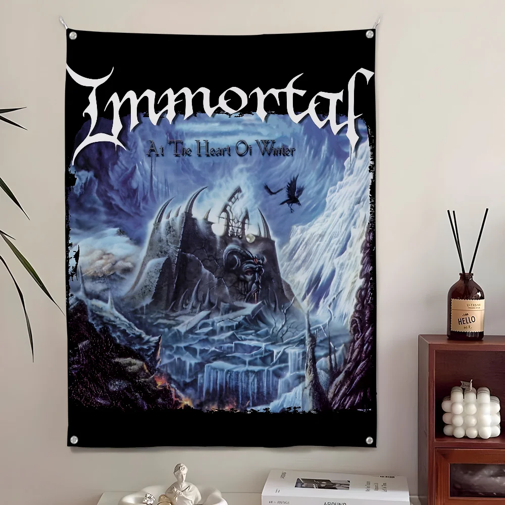 I-IMMORTALS N-Northern C-Chaos Gods Flag Home&Garden Outdoor Microfiber Printed Decoration Background Art Banner