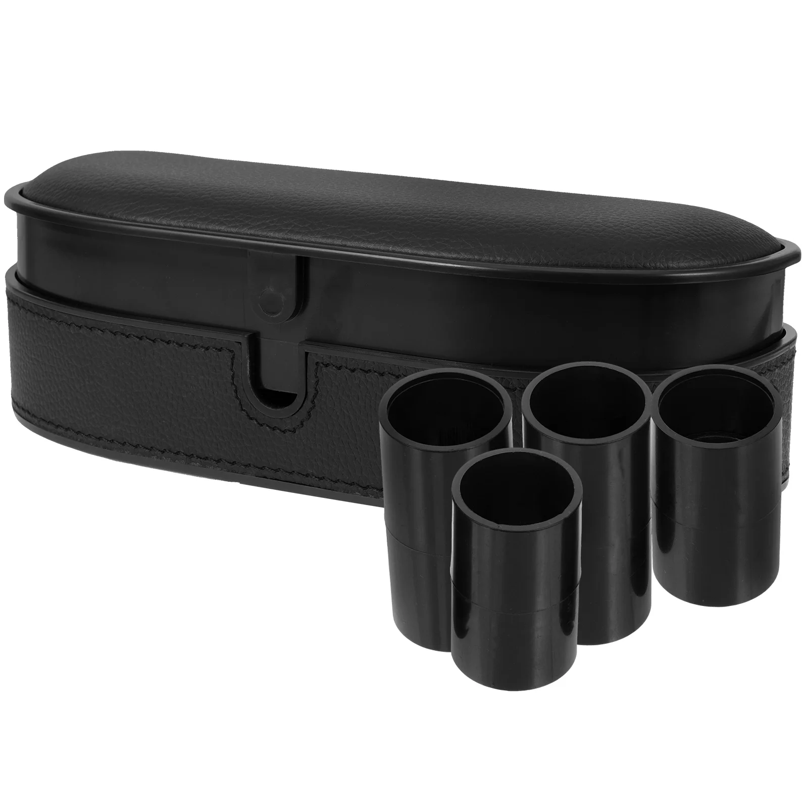 

Car Door Elbow Rest Black Storage Box Universal Armrest Pads Height Adjustable Cushion Multifunctional Side Pad