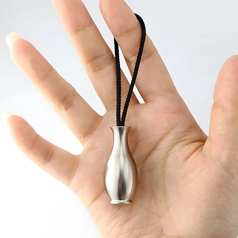 

Форма вазы из титанового сплава, водонепроницаемая герметичная капсула, коробка для таблеток, портативный многофункциональный футляр для лекарств, уличный инструмент EDC