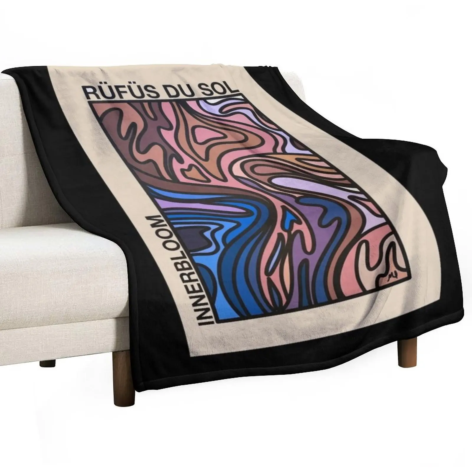 Rufus - Album Innerbloom Poster . classique Throw Blanket Vintage christmas decoration Hairy Luxury Brand Sofas Summer Blankets