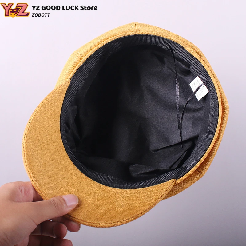 Película KPop Demon Hunters Saja niños bebé Cosplay sombrero Unisex amarillo Retro boina Casual moda gorra carnaval vestir accesorios