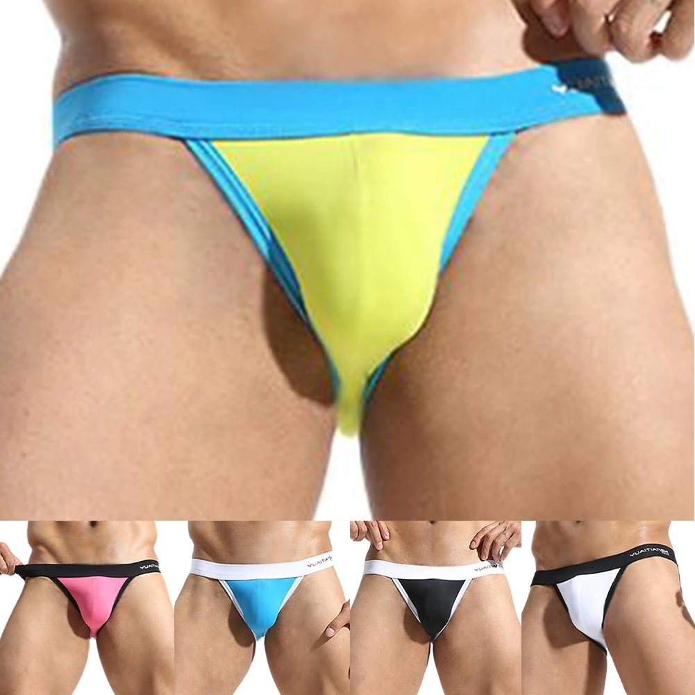 

Мужское тонкое мягкое дышащее нижнее белье с низкой талией для геев, трусы для горячих мужчин, мужские треугольные трусы, мягкие трусы для отдыха