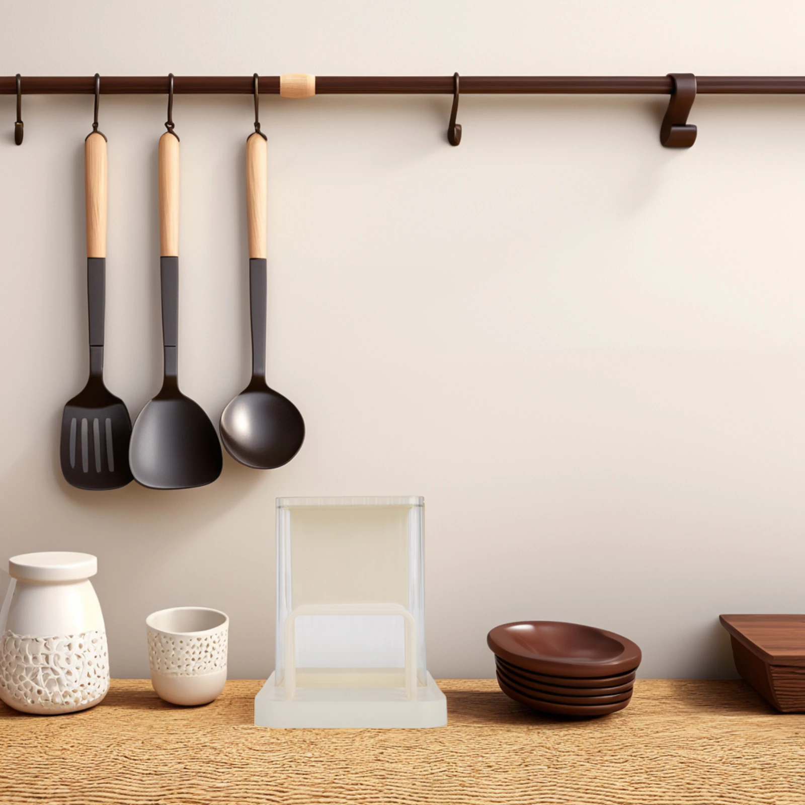 

Stylish Kitchen Organizer Cutting Board Stand Knife Drying Rack Spacesaving Countertop Utensil Holder Waterdraining