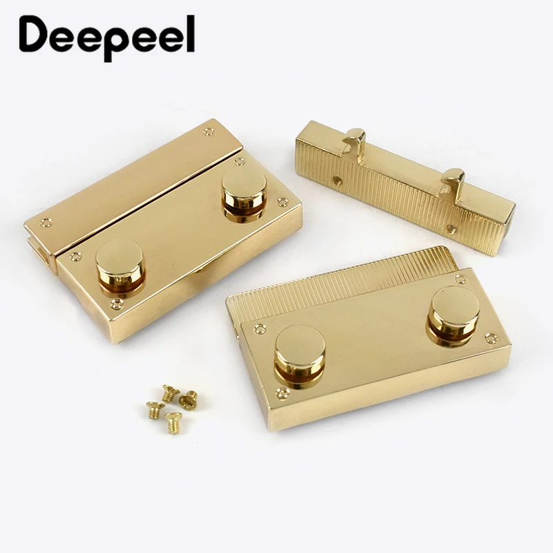 1/2pc 54*37mm High Quality Bag Lock Snap Women Handbag Metal Buckles Mortise Latch DIY Replacement Purse Locks Clasp Accessories