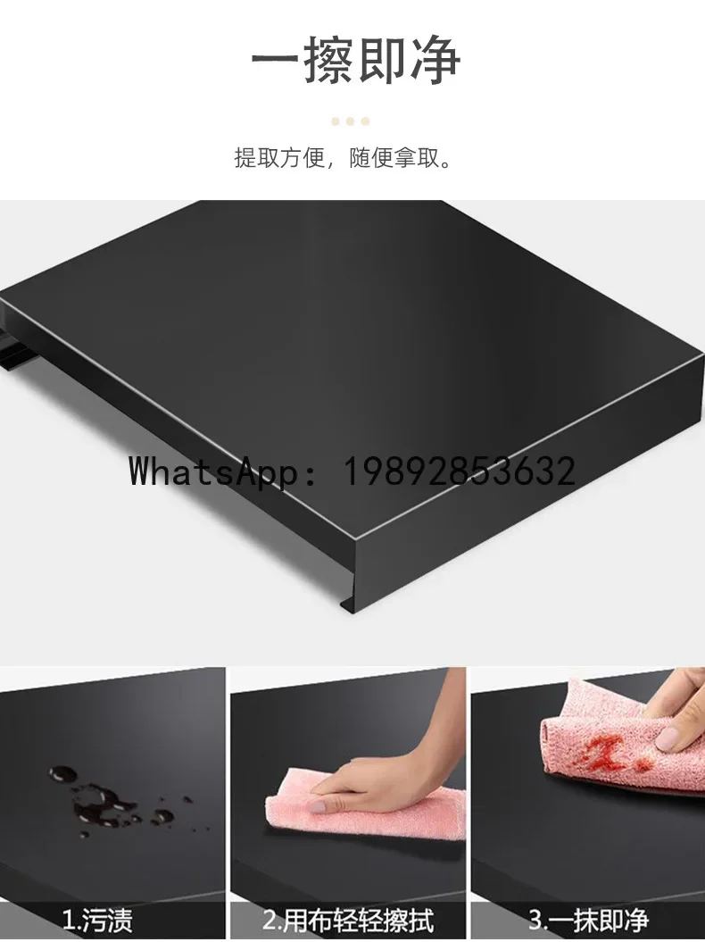 V5.12  household carbon steel stove cover desktop gas stove cover kitchen storage and finishing rack