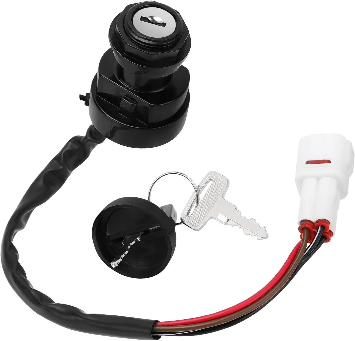 Ignition Key Switch Compatible with for Yamaha Big Bear 350 400  Grizzly 600 80 Warrior 350 Kodiak 400, OEM#4GB-82510-11-00