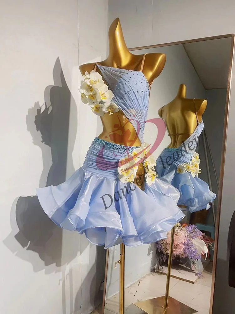 ラテンダンスドレスハイエンドカスタマイズドレスダイヤモンドケーキスカートチャチャタンゴワルツ大人ステージプロフェッショナルドレス