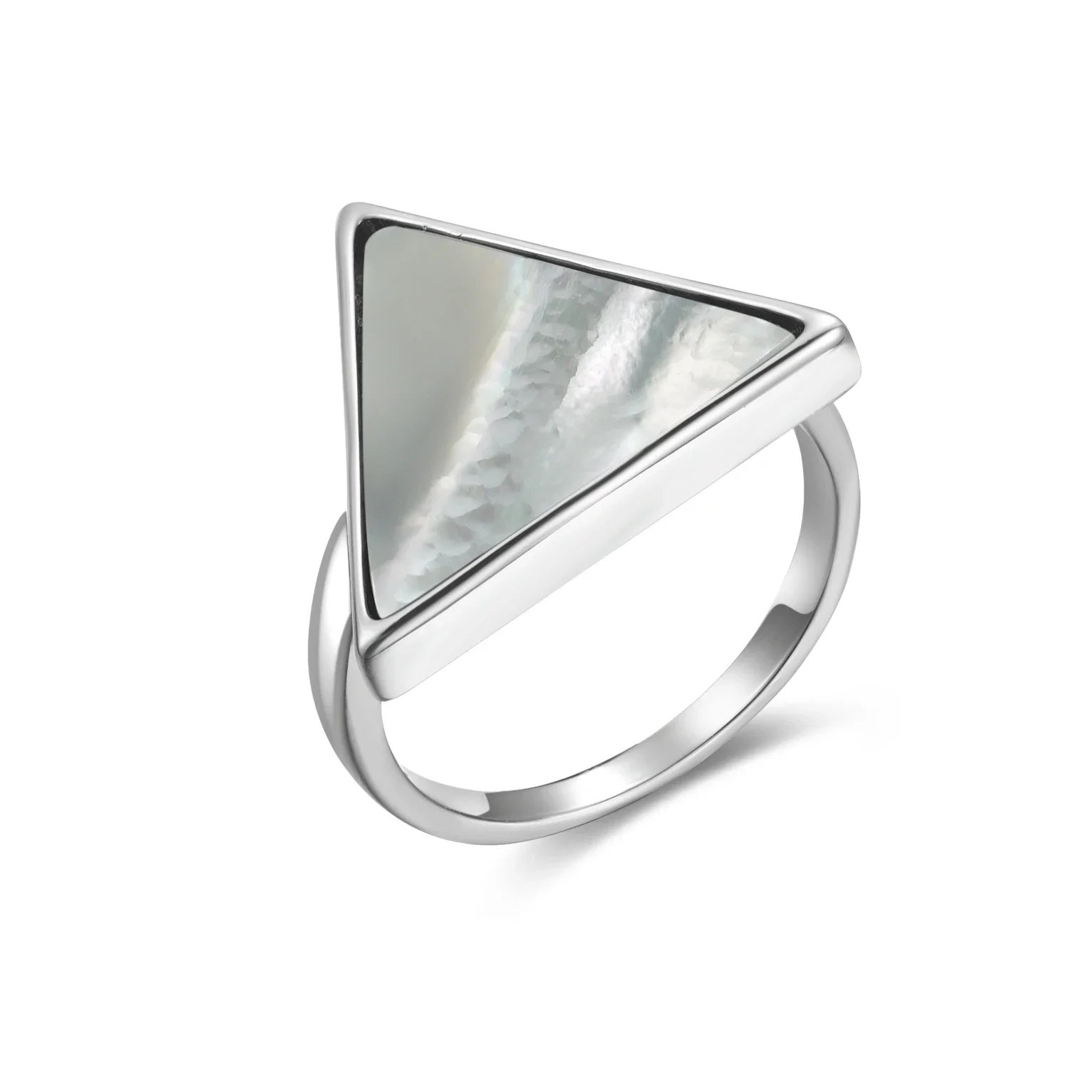 Women's 925 Sterling Silver Ring with Rhodochrosite