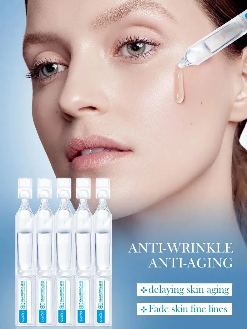 Hyaluronsäure Gesichtsserum Anti-Aging Tiefenpflege Fulleren-Kollagen Falten-Essenz Aufhellende Straffende Hautpflege