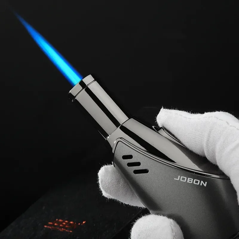 

JOBON Windproof Blue Flame Cigar Lighter Torch Jet Metal Butane Gas Lighter Outdoor BBQ Jewelry Baking Welding Gun Home Tools