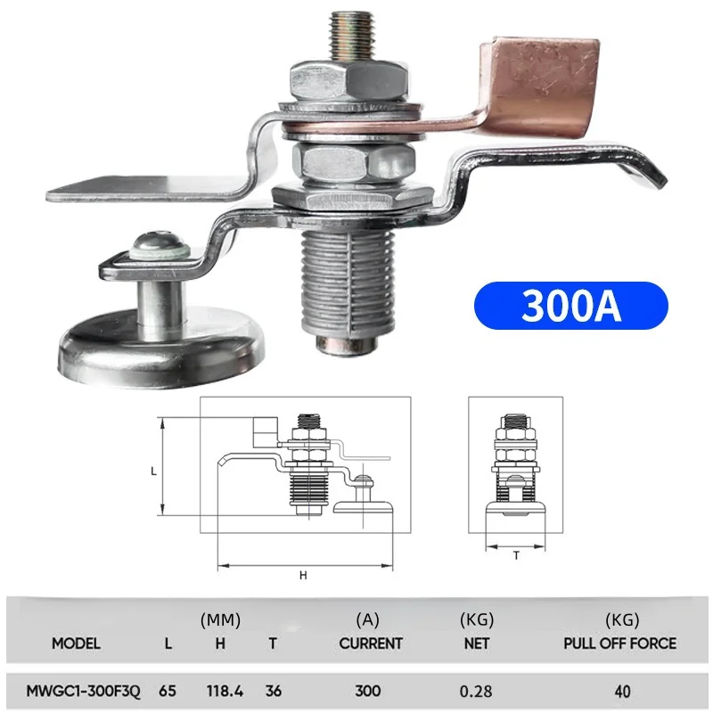 ALLSOME magnetyczny producent uziemienia spawalniczego magnetyczna płyta lisa zacisk uziemiający z żelazną MWGC1-200F3Q artefaktu