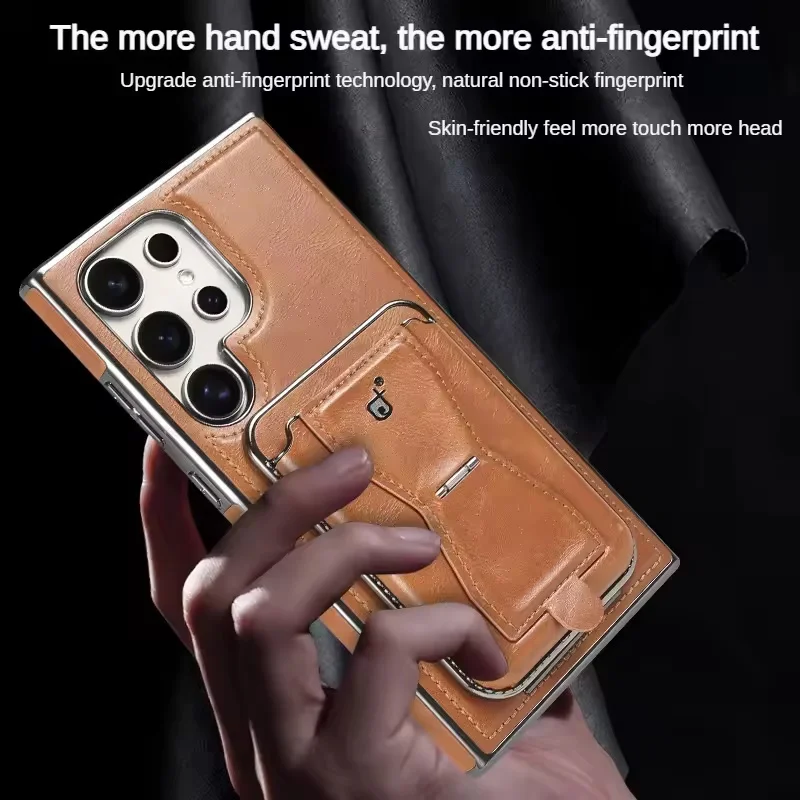 Кожаный чехол-кошелек с подставкой для телефона Samsung Galaxy S23 S24 S25 Ultra S25 Plus, кожаный чехол-держатель для карт