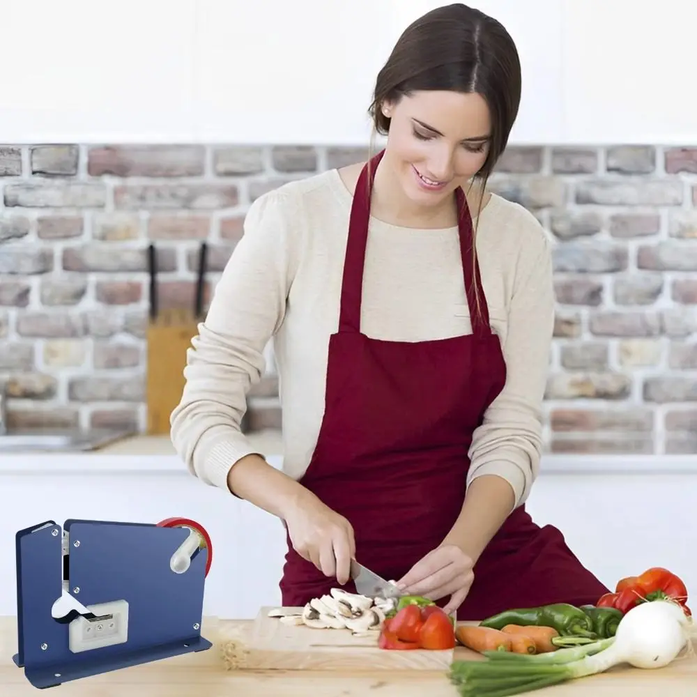 

Металлический пакетный упаковщик из нержавеющей стали, ручное управление, компактная машина для запечатывания пакетов, противоскользящий дизайн, прочный портативный упаковщик пакетов