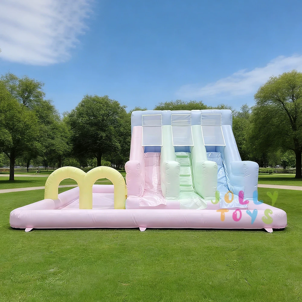 Outdoor Children’s Celebrations Heavy-Duty Colorful Inflatable Castle with Water Slide & Pool Great for Summer Holidays Events