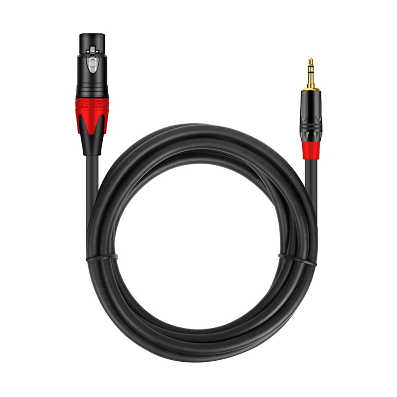 3.5Mm To XLR (3-Pin) Microphone Audio Cable Female To Male Cable For Audio Mixer Amplifier Mic Guitar Speaker 6.5Ft