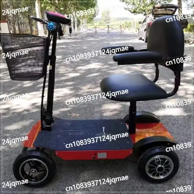 Elderly Stable Four-wheel VehicleSenior Scooter Four-wheel Disabled Car Electric Four-wheel Pick-up and Drop-off Child