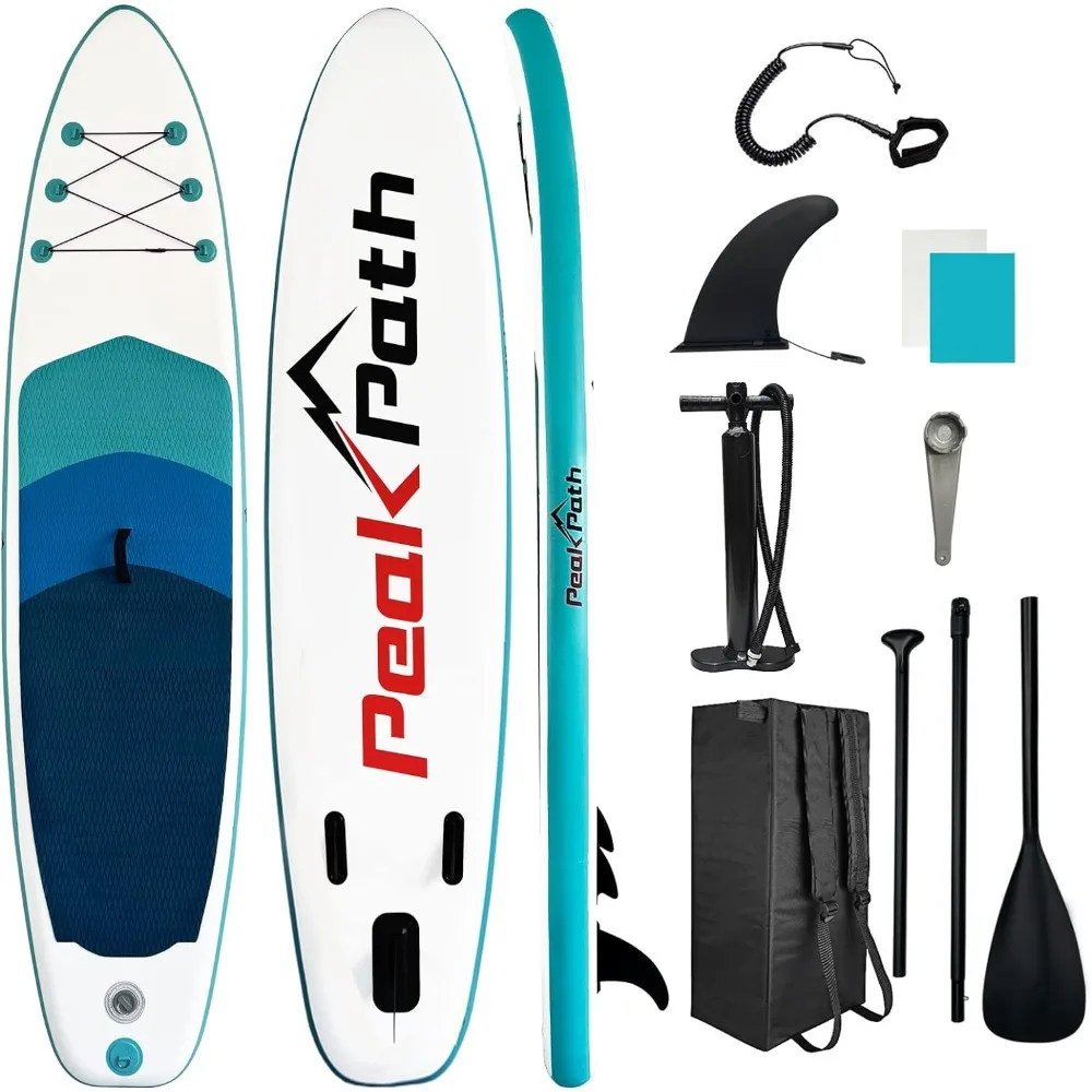 Aufblasbares Stand Up Paddle Board (6 ''dick) mit Premium Sup Zubehör & Bag Wakeboard rutsch feste Deck Leine Surf Control Padel