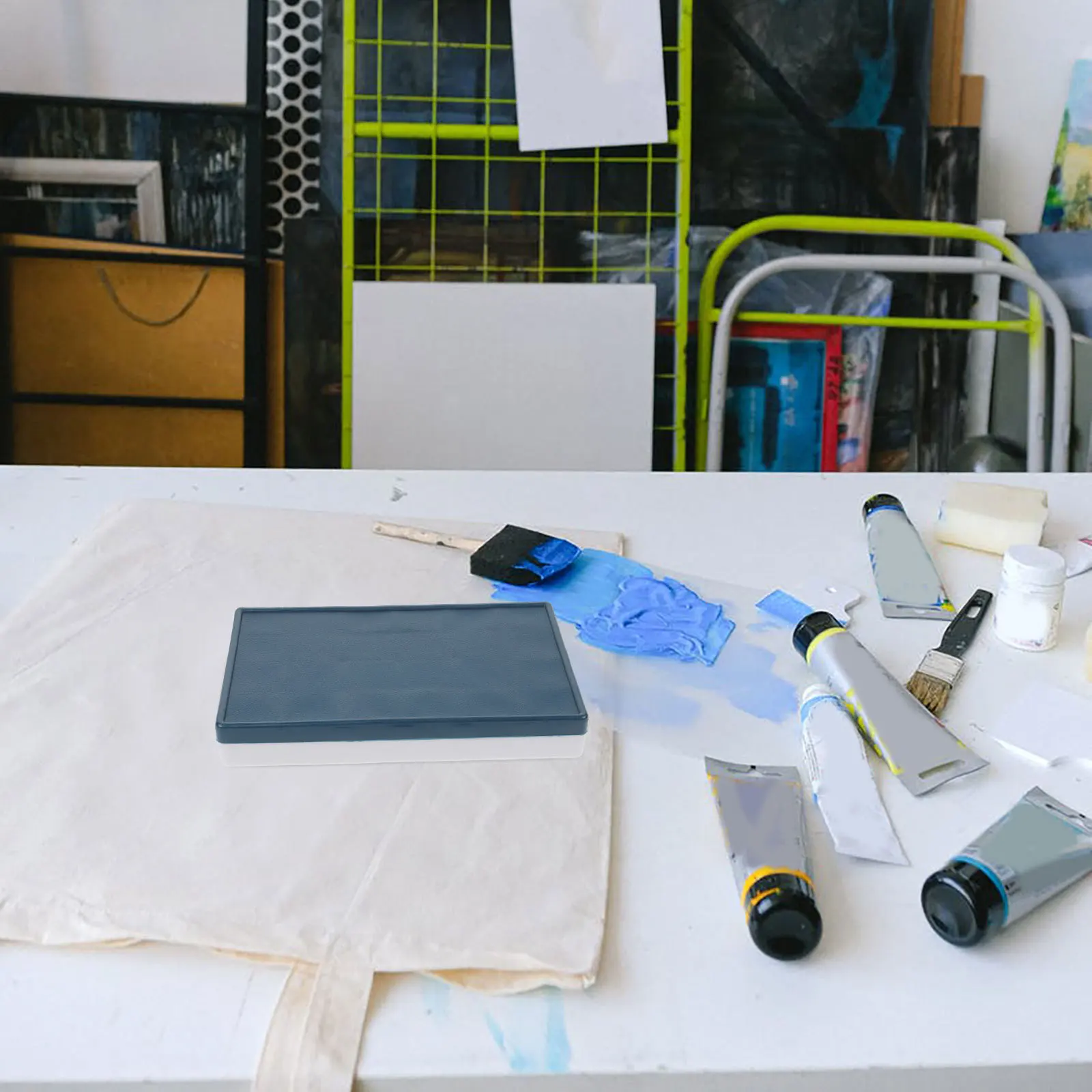 

Watercolor Pigment Box Lightweight Portable Paint Mixing Tray For Outdoor Travel Art Craft Diy Oil Painting Household Use